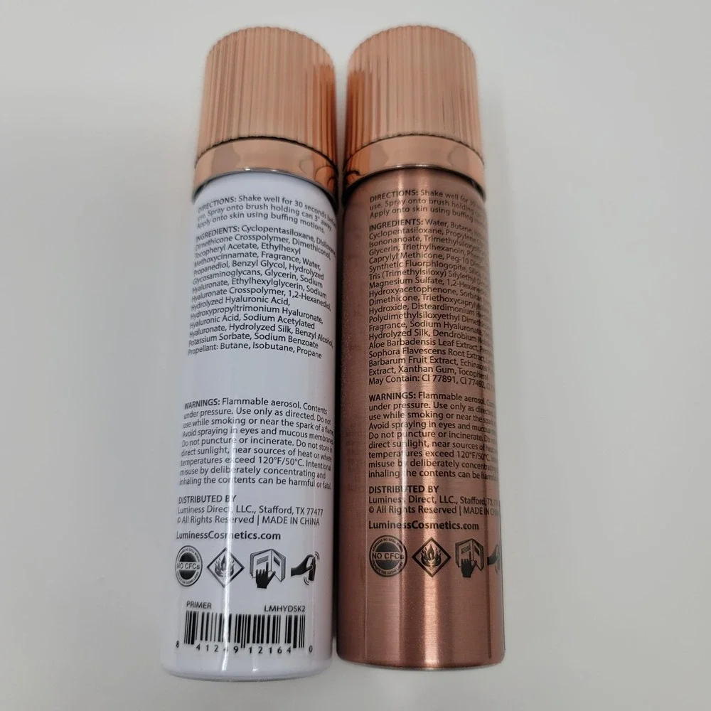 Luminess Airbrush Spray Silk Foundation‎ Primer Brush Starter Kit Light Fair 010